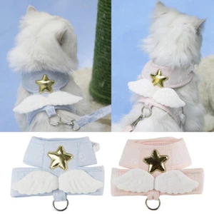 Pet Cat Cute Winged Harness and Leash Proof Adjustable Vest For Cats  ⚝ - Picture 1 of 18