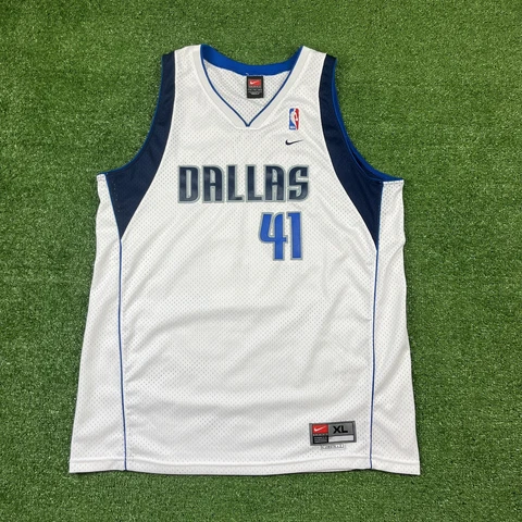 Dirk Nowitzki Dallas Mavericks Vintage Nike NBA Jersey Size XL Cover