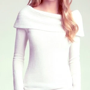 Schulterfreier Pullover "BEBE" CREME/GOLD METALLIC - MED - Bild 1 von 11