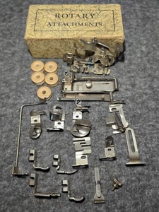Greist Maschinenaufsätze Drehtucker, Mappe, Sämmer, Rüsche, Gewinde Lot W Box - Bild 1 von 18