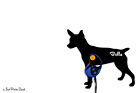 Rat Terrier Dog   Custom Name Dog Leash Holder   Wall Hook