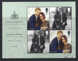 Grande-Bretagne 2018 The Royal Mariage Prince Harry, Meghan Markle Miniature - Picture 1 of 1