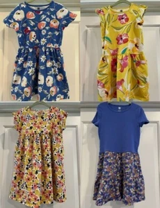 LOT of four TEA COLLECTION Short Sleeve Floral Dresses in Size 7 - Picture 1 of 18