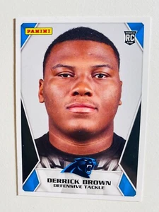 Tarjeta de fútbol americano 2020 Panini pegatina y tarjeta #94 Derrick Brown novato casi nueva-como nueva NFL - Imagen 1 de 2