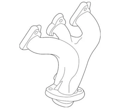 Genuine Ford 1999-2007 Freestar Monterey Windstar Exhaust Manifold 4F2Z-9431-BA - Image 1 of 2