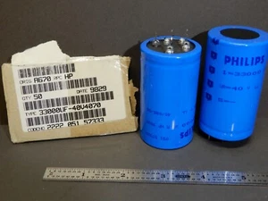 Philips 33000uf 40V Snap In Electrolytic Capacitors Qty 2 NOS - Picture 1 of 5
