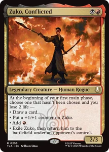 x1 Zuko, Conflicted - Foil R MTG Avatar: The Last Airbender M/NM, English - Picture 1 of 1