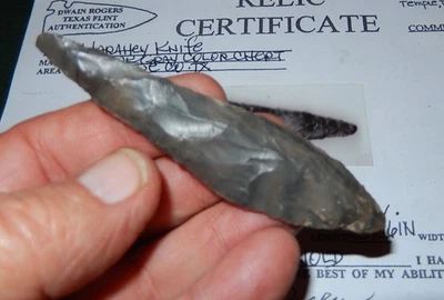 SUPER MANO DE OBRA Y MATERIAL EN ESTE TX. CUCHILLO HARAHEY CON CERTIFICADO DE AUTENTICIDAD DWAIN ROGERS C121 Foto 1 de 4