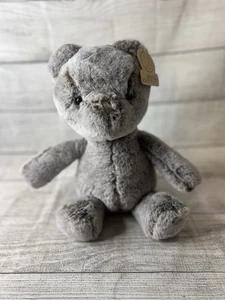 Oso de peluche de peluche esmerilado Animal Adventure suave marrón blanco gris 13" - Imagen 1 de 3