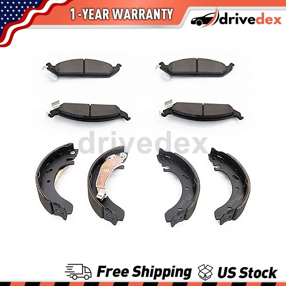 Pastillas de freno y zapatas semimetálicas delanteras traseras para Dodge Stratus_DV 1995 1996 Foto 1 de 4