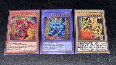 CUSTOM Stainless Steel Egyptian God Card set - Ultra Rare - Near Mint - Image 1 of 4