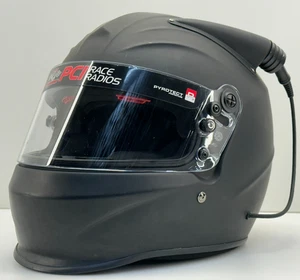 Pyrotect Sportmax MidAir Raw SM Flat Black Forced Air Helmet - Bild 1 von 13