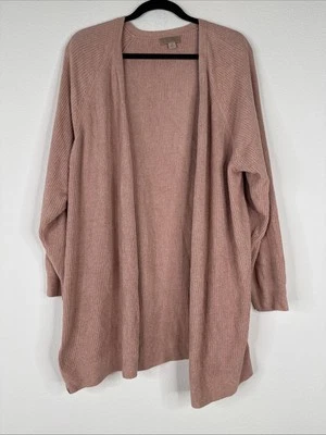 Cárdigan Barefoot Dreams CozyChic Ultra Lite Frente Abierto Talla 2X Bloom NUEVO Foto 1 de 4