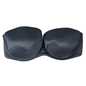 Cacique wandelbarer trägerloser BH schwarz 40DD nahtlos Bügel gepolstert ohne Träger - Bild 1 von 8