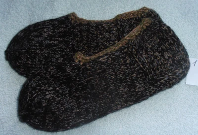 Handarbeit Selbstgestrickte Hausschuhe Gr. 42/43 - Bild 1 von 3