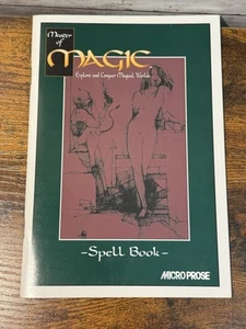 Vtg 1994 MASTER of MAGIC Microprose SPELLBOOK Computer Game PC Instruction Book - Afbeelding 1 van 3