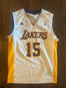 RARE VTG NBA Adidas Los Angeles Lakers Ron Artest Jersey 15 Mens Small EUC White - Picture 1 of 4