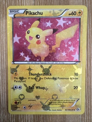 Pokemon TCG Pikachu - RC7/RC25 - Legendary Treasures: Radiant Collection LP - Image 1 of 2
