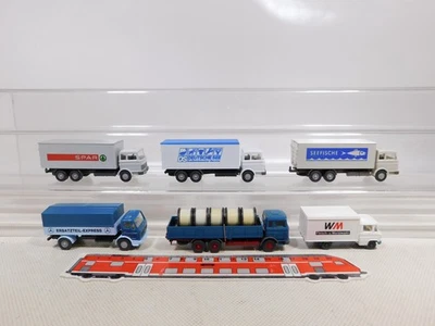 Wiking 1:87 H0 6X LKW Mercedes MB Spar Deutsche See DS Seefische Ecc #EG959-0,5 - Immagine 1 di 4