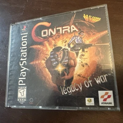 Contra Legacy of War PS1 (Sony PlayStation 1 1996) CIB Complete w/ Manual Tested - Image 1 of 4