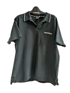 Vintage DKNY Herren Kurzarm Baumwolle Strick Poloshirt, Schwarz, L - Bild 1 von 10