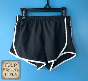 NIKE DRI-FIT Girl's Youth Drawstring Shorts with Brief Lining Size M, Black - Picture 1 of 10