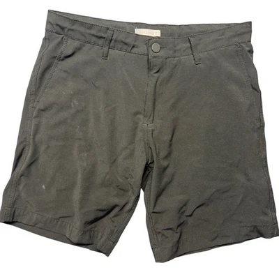 Pantalones Cortos Informales Hudson & Barrow Para Hombres Negros Frente Plano Talla 30 Mezcla de Poliéster Foto 1 de 4