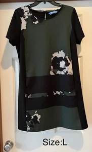 Simple Vera Wang Pencil Dress Size L 88% Polyester And 12% Spandex - Picture 1 of 6