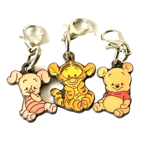 Vintage Disney Charm Charms Set Winnie Puuh Tigger Ferkel Disneyana - Bild 1 von 11