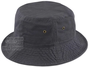 Classic Quality Bucket Hat 100% Cotton Size S/M ~ L/XL Summer Fisherman Hat Cap - Picture 1 of 51