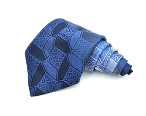 Men's Formal Business Tie, Blue and Grey - Picture 1 of 4