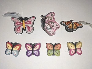 Authentic Jibbitz Large, Flashing or Small Two-Tone Butterfly Butterflies NWOT - Picture 1 of 9