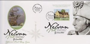 GB - GIBRALTAR 2008 Horatio Nelson 250th Birth Anniv/£2 Mini-Sheet SG MS1274 FDC - Picture 1 of 1
