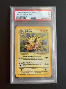 Pokémon Jolteon Holo Jungla Sin Símbolo Error PSA 5 (50741587) - Imagen 1 de 2