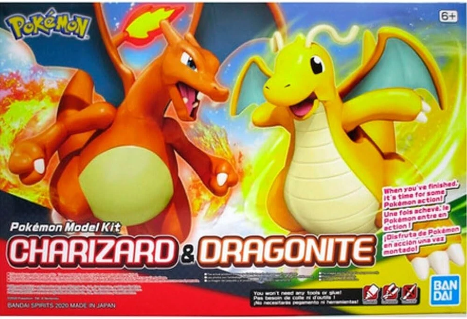 Charizard & Dragonite "Pokemon", Bandai Hobby Pokemon Model Kit - Image 1 of 1