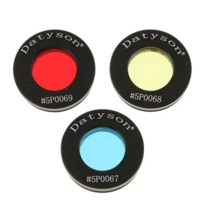 3Pcs Standard 0.965 inch Color Filters Set for Telescope Eyepiece - Red Blue - Picture 1 of 8
