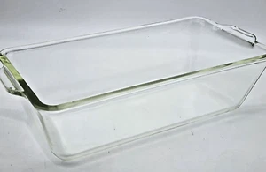 Pyrex #214 E-A Clear Glass Loaf Pan Bread Baking Dish 10.5" x 5" x 3" - Picture 1 of 11