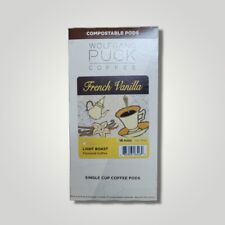 Wolfgang Puck Coffee French Vanilla light roast PODS 18 count box 
