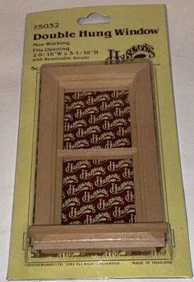 HOUSEWORKS Yorktown Window #5032 NEW In : 1/12 Scale: Doll House Furniture 1982 - Image 1 of 3