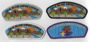 Calif. Inland Empire Council Lot of 4 Council Shoulder Patches CSP [CSP-1519] - Picture 1 of 1