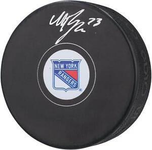 Matt Rempe New York Rangers Autographed Hockey Puck