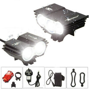 SolarStorm 12000Lm X3 X2 XM-T6LED Rechargeable bicycle headlights with batteries