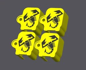 Cover Bobina Abarth 500/595/695 CON LOGO & Motori T-jet 1400 VARIANTE GIALLO - Foto 1 di 2