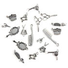  2 Bags Hairstylist Charm Jewelry Pendants for Necklaces Vintage