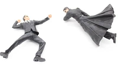 Agent Smith & Neo Burly Brawl McFarlane Matrix Revolutions (sin fondo/soporte) Foto 1 de 4