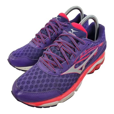 MIZUNO Shoes WAVE INSPIRE 12 Womens Size 8.5 Purple Pink Running Trail Sneaker - Image 1 of 4