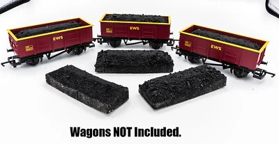 Realistic OO Hornby R6367 3 Large Coal Wagon Loads