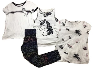 JUSTICE Girls size 14/16 UNICORN SHIRTS TANK LEGGINGS SET - Picture 1 of 7
