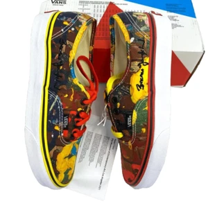 Vans Authentic X MOCA Brenna Youngblood (Size: 6 Women) Sneakers Red Yellow Ltd - Picture 1 of 5