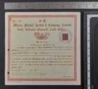 British India Period Rare Old Share Certificate dated 1932 - Scripophily